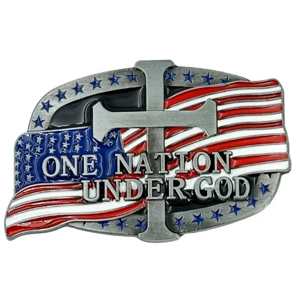 USA Flag and Cross